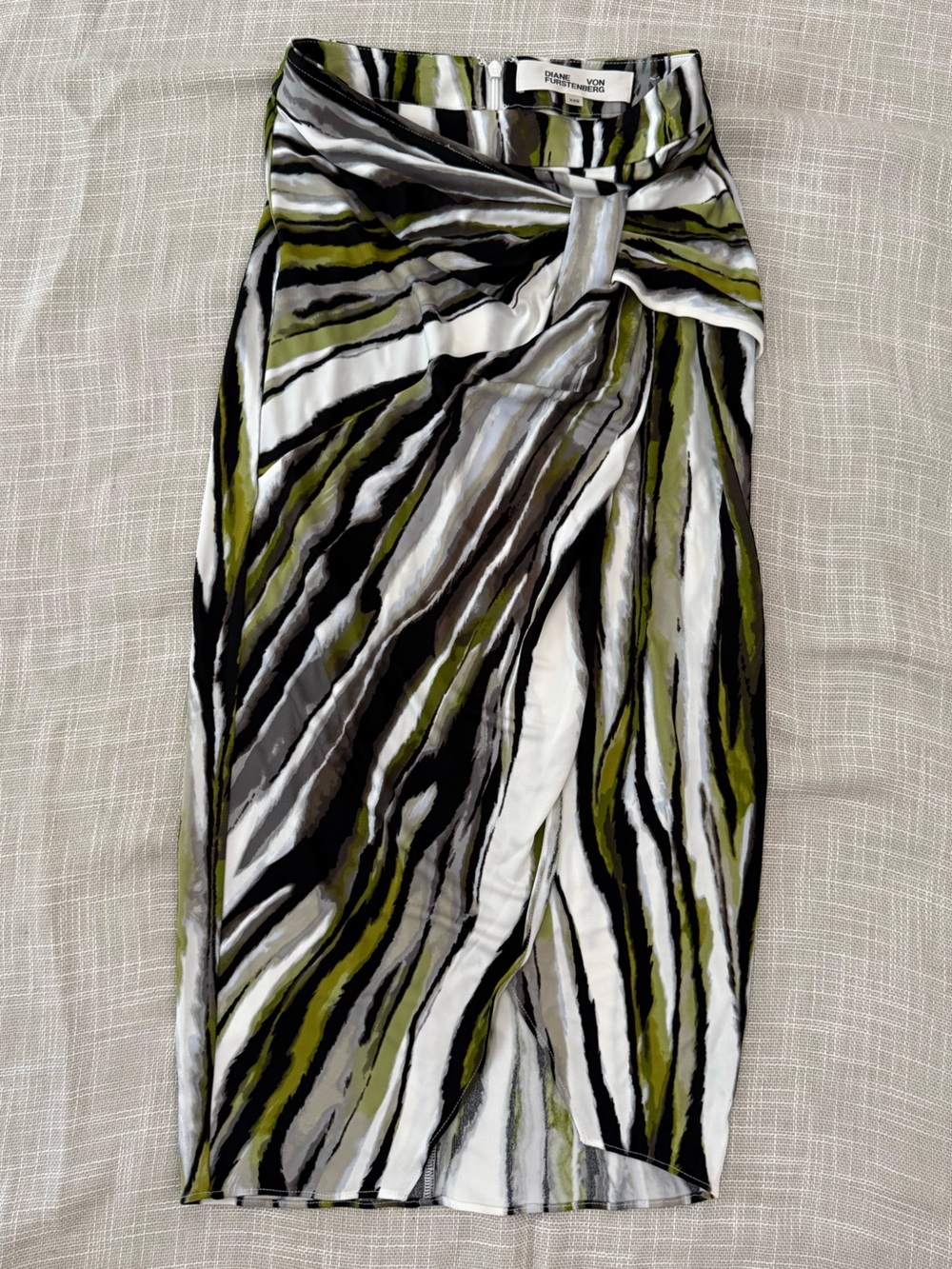 Diane Von Furstenberg Faux Wrap Maxi Skirt